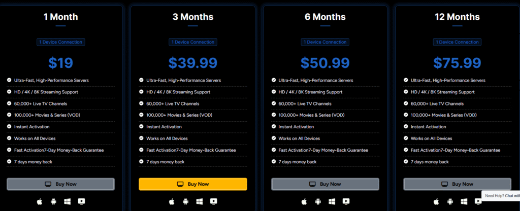 Xliveon Pricing